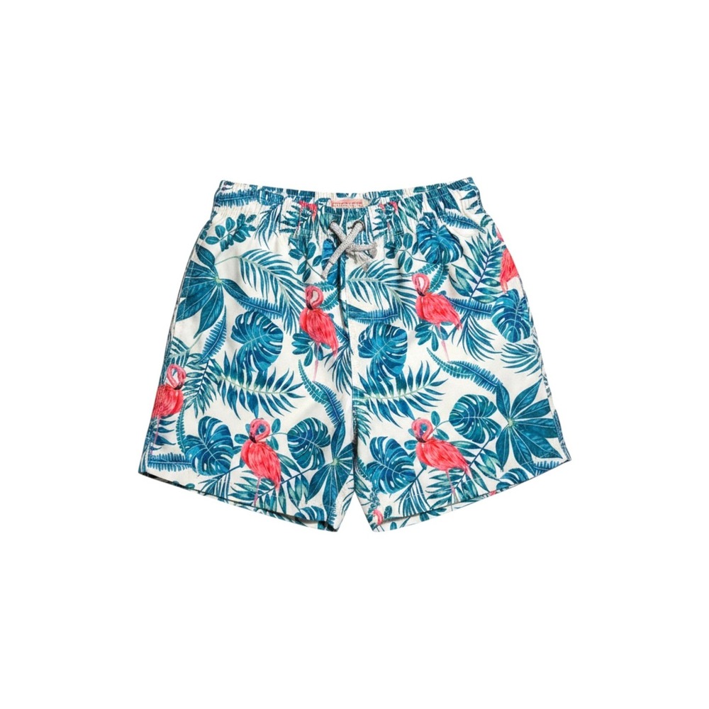 3/$20 💥 Endless Summer Boys Swim Trunks Flamingo Tropical Palm Novelty Print 10